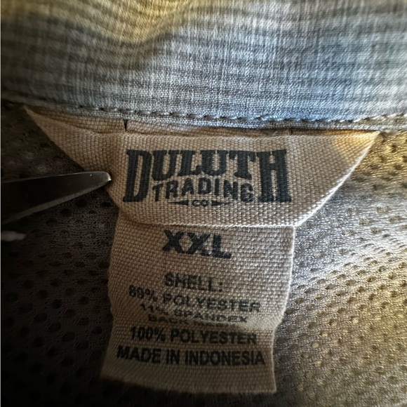 Duluth‎ Trading Co Sol Survivor Sun Protection Tunic Vest Gray Full Zip XXL - Picture 12 of 13